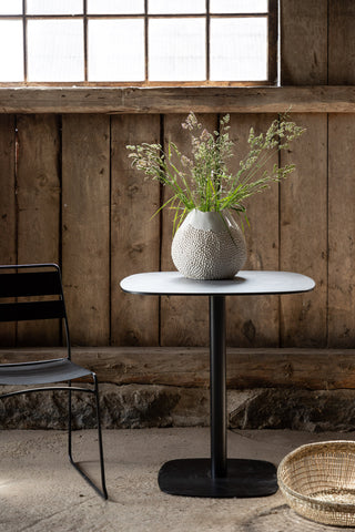Venture Home Milano Cafetable Steel - Mattsvart / Rund ø70**