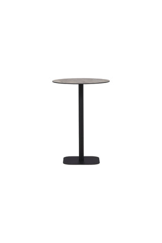 Venture Home Milano Bartable Steel - Vit / Rund ø70