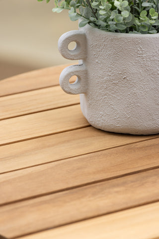 Venture Home Holmsund Cafetable Zink - Teak / Rund ø65