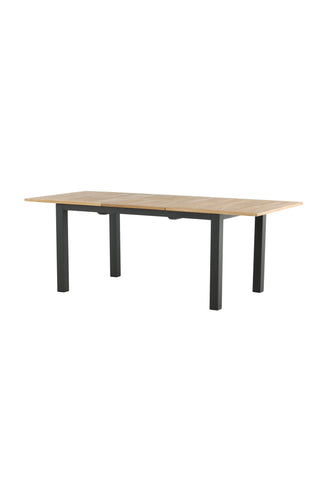 Panamabord 152/210 - Svart/Teak
