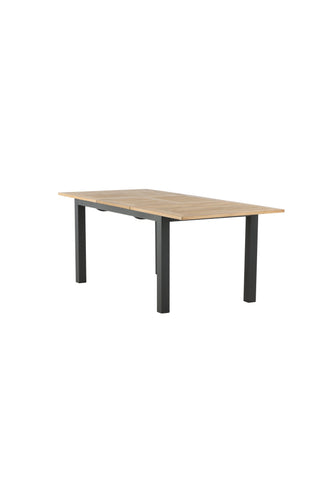 Panamabord 152/210 - Svart/Teak