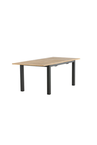 Panamabord 152/210 - Svart/Teak