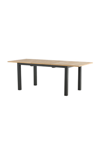 Panamabord 152/210 - Svart/Teak