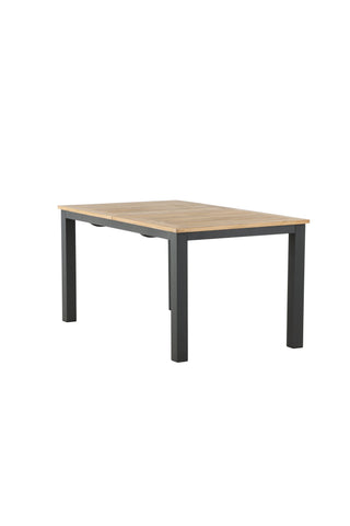 Panamabord 152/210 - Svart/Teak