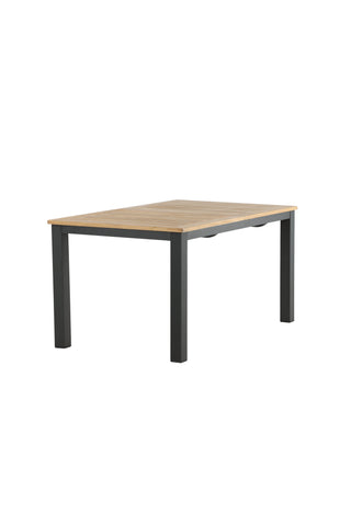 Panamabord 152/210 - Svart/Teak