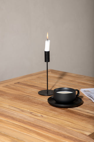 Panamabord 152/210 - Svart/Teak