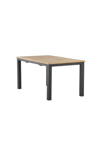 Panamabord 152/210 - Svart/Teak