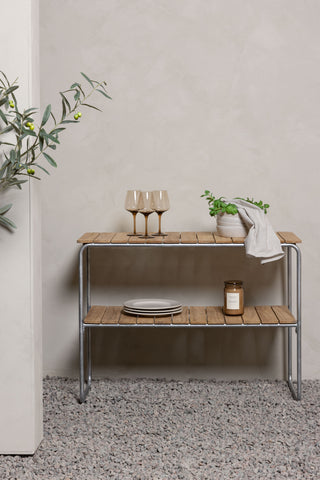 Venture Home Holmsund Sidobord Zink - Silver / Rektangulär 40*100*