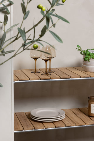Venture Home Holmsund Sidobord Zink - Silver / Rektangulär 40*100*