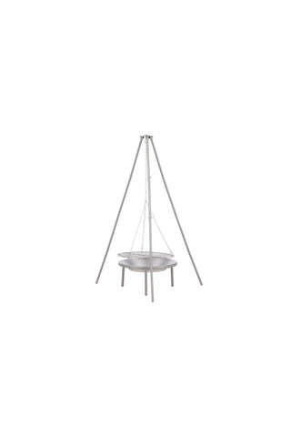 Venture Home Ukunda Firepit/Grill Steel - Silver