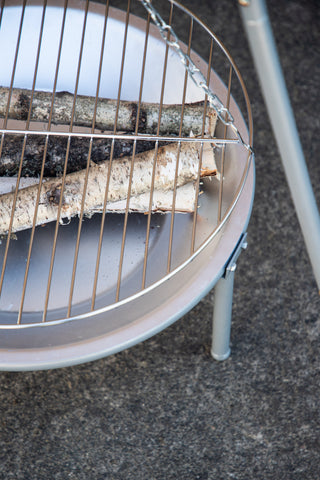 Venture Home Ukunda Firepit/Grill Steel - Silver