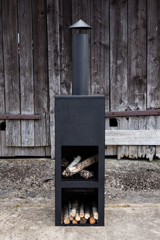 Venture Home Makarima Firepit Steel - Svart