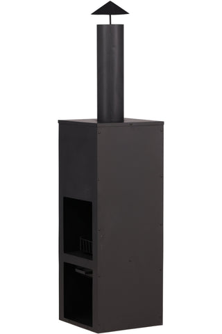 Venture Home Makarima Firepit Steel - Svart