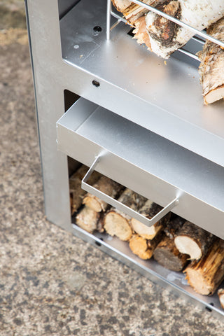 Venture Home Makarima Firepit Steel - Silver