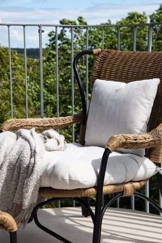 Venture Home Loreto Loungestol Svart - Naturrotting