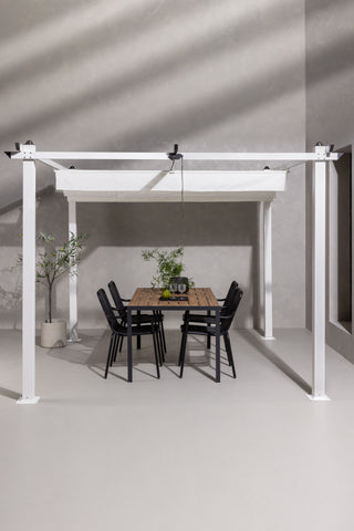 Venture Home Lazio Pergola Steel - Vit / 300*300*