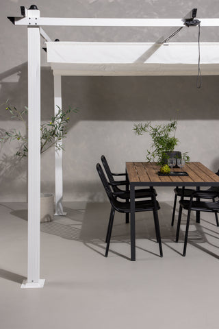 Venture Home Lazio Pergola Steel - Vit / 300*300*