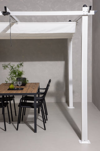 Venture Home Lazio Pergola Steel - Vit / 300*300*