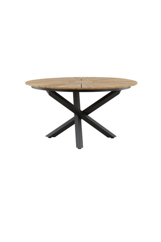 Venture Home Mexico Bord ø 140 - Svart/Teak