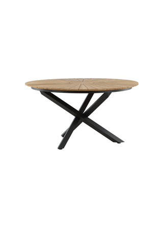 Venture Home Mexico Bord ø 140 - Svart/Teak