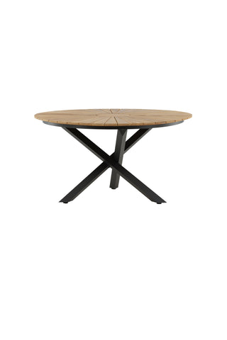 Venture Home Mexico Bord ø 140 - Svart/Teak
