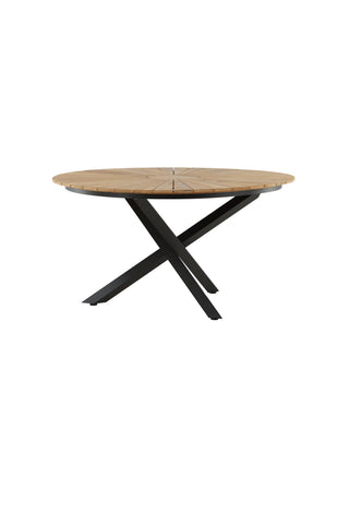 Venture Home Mexico Bord ø 140 - Svart/Teak