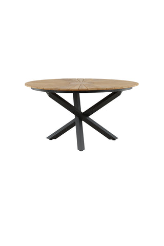 Venture Home Mexico Bord ø 140 - Svart/Teak