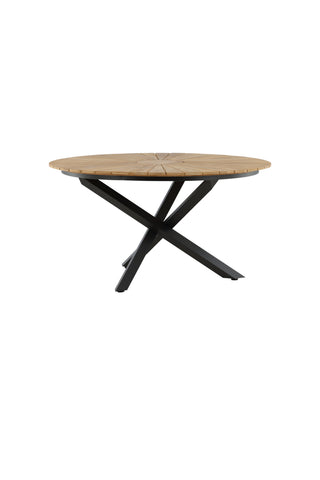 Venture Home Mexico Bord ø 140 - Svart/Teak