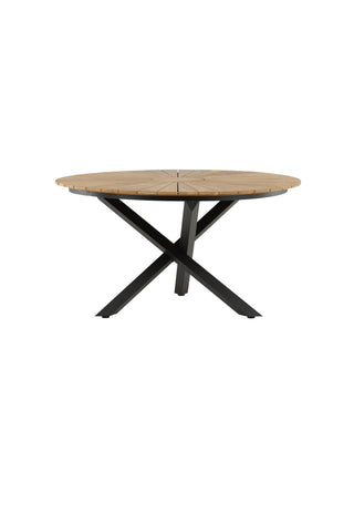 Venture Home Mexico Bord ø 140 - Svart/Teak