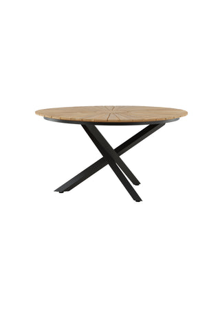 Venture Home Mexico Bord ø 140 - Svart/Teak