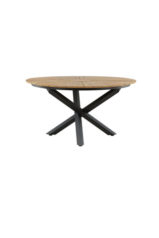 Venture Home Mexico Bord ø 140 - Svart/Teak
