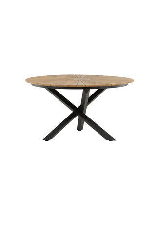 Venture Home Mexico Bord ø 140 - Svart/Teak