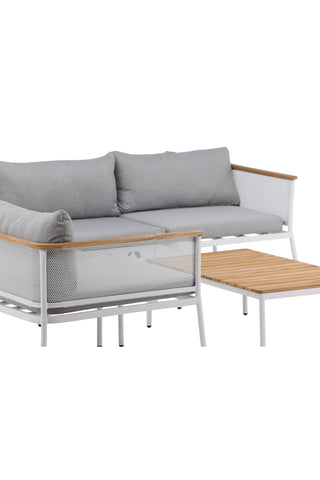 Venture Home Nettan Loungeset Stål - Vit / Ljusgrå