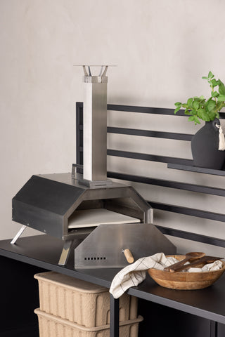 Venture Home Hamnå Pall Pizzaugn Standard - Silver /