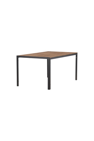 Venture Home Break Matbord Alumnium - Svart / Natur rektangulär 90*150*