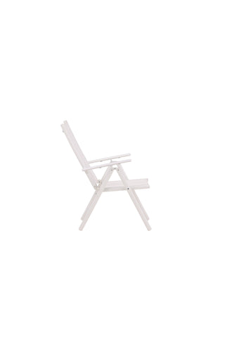 Venture Home Break Matstol 2-pack Alumnium - Vit / Textilen