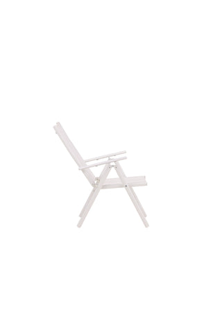Venture Home Break Matstol 2-pack Alumnium - Vit / Textilen