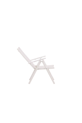 Venture Home Break Matstol 2-pack Alumnium - Vit / Textilen