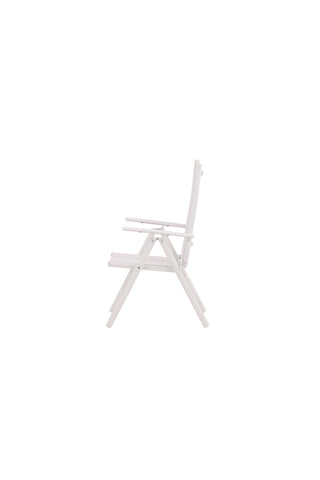 Venture Home Break Matstol 2-pack Alumnium - Vit / Textilen