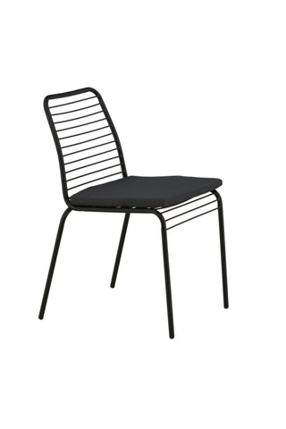 Venture Home Panjin Matstol 2-pack Aluminium - Svart /
