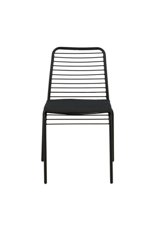 Venture Home Panjin Matstol 2-pack Aluminium - Svart /