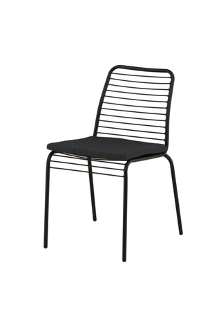 Venture Home Panjin Matstol 2-pack Aluminium - Svart /