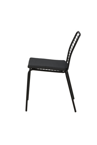 Venture Home Panjin Matstol 2-pack Aluminium - Svart /