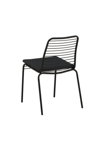 Venture Home Panjin Matstol 2-pack Aluminium - Svart /