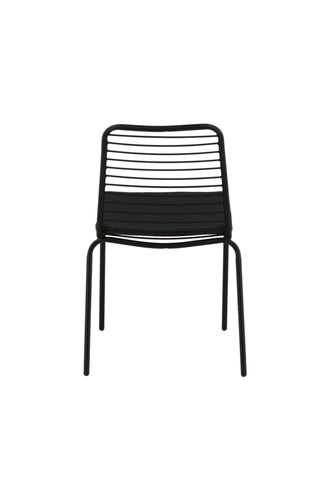 Venture Home Panjin Matstol 2-pack Aluminium - Svart /