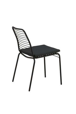 Venture Home Panjin Matstol 2-pack Aluminium - Svart /