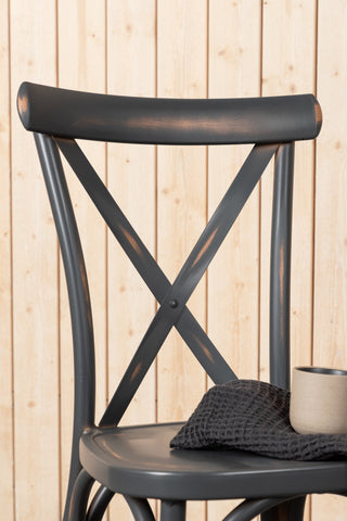 Venture Home Tablas Matstol 2-pack Aluminium - Svart /