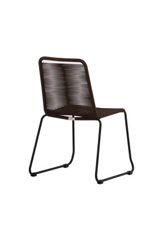 Venture Home Lindos Matstol 2-pack Aluminium - Svart /