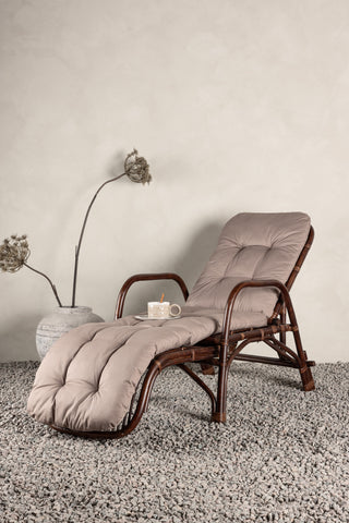 Venture Home Nella Solsäng Rotting - Mörk valnöt / Beige