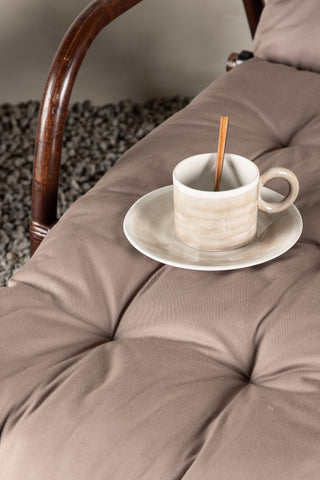 Venture Home Nella Solsäng Rotting - Mörk valnöt / Beige